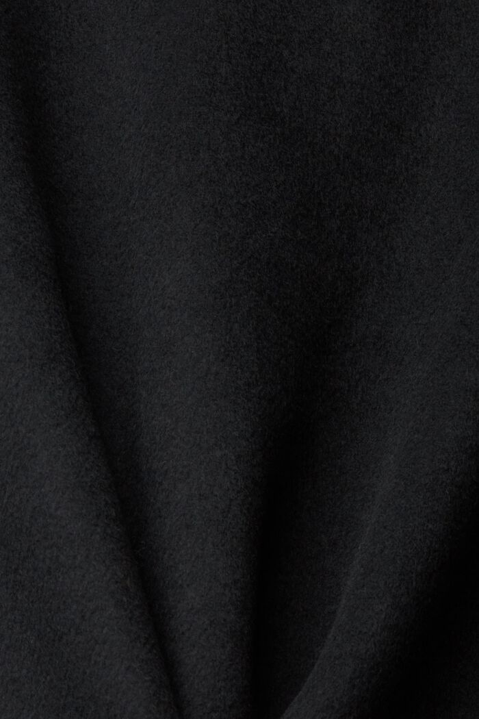 Minifalda en mezcla de lana, BLACK, detail image number 1