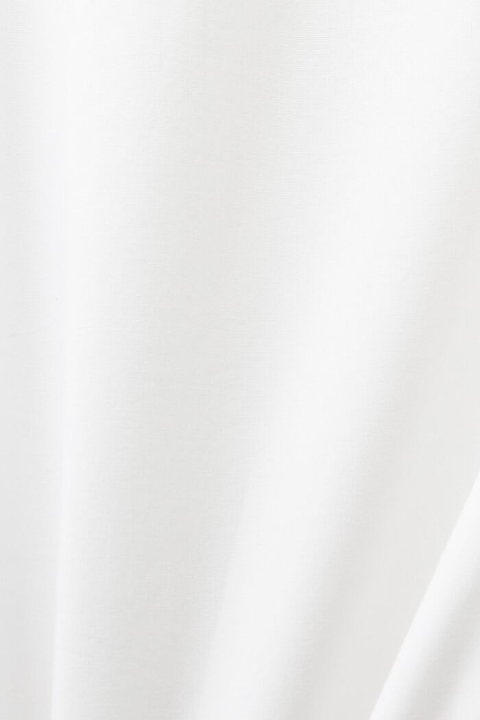 Camisa de popelina de manga larga, WHITE, detail image number 5