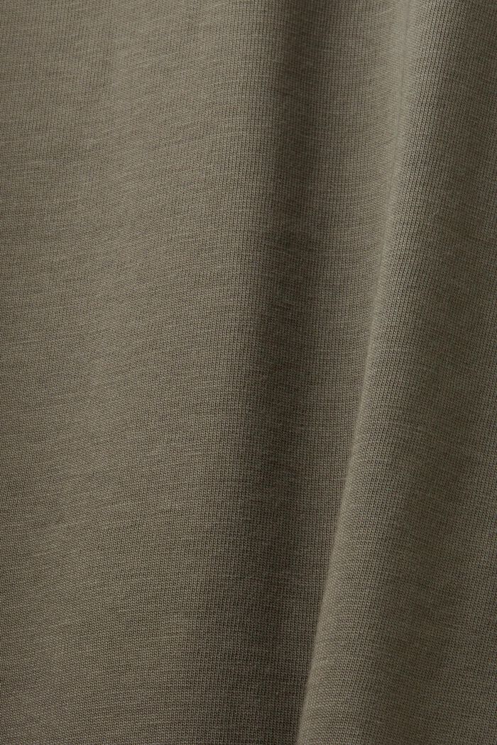 Camiseta de manga larga de tejido jersey, 100% algodón, GUNMETAL, detail image number 4