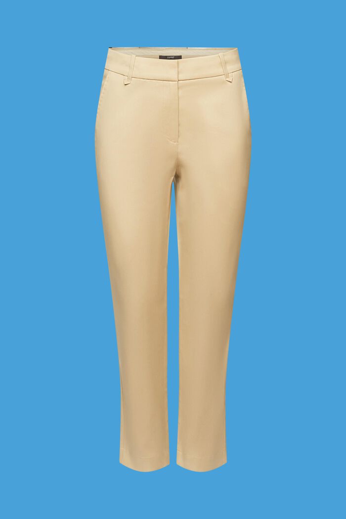 Pantalones de corte ceñido con tiro alto, SAND, detail image number 6