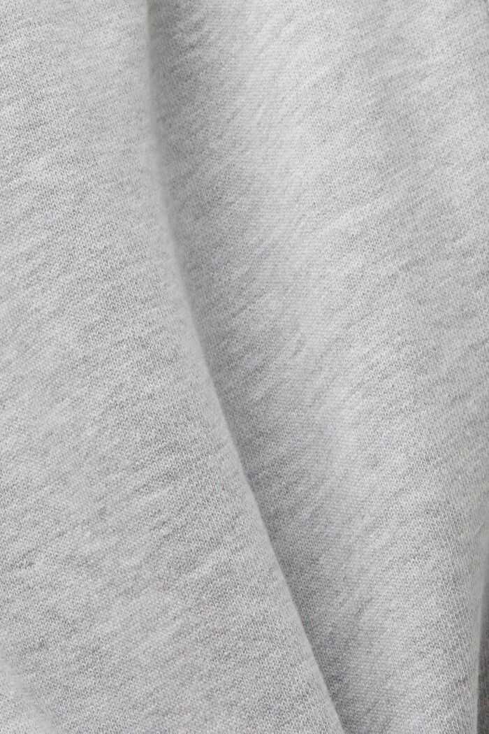 Shorts de felpa en mezcla de algodón, LIGHT GREY, detail image number 6