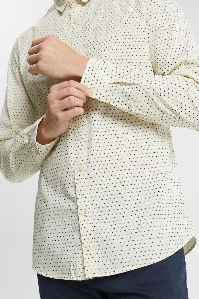 Camisa de corte ceñido con estampado de corazón, ICE, detail image number 2