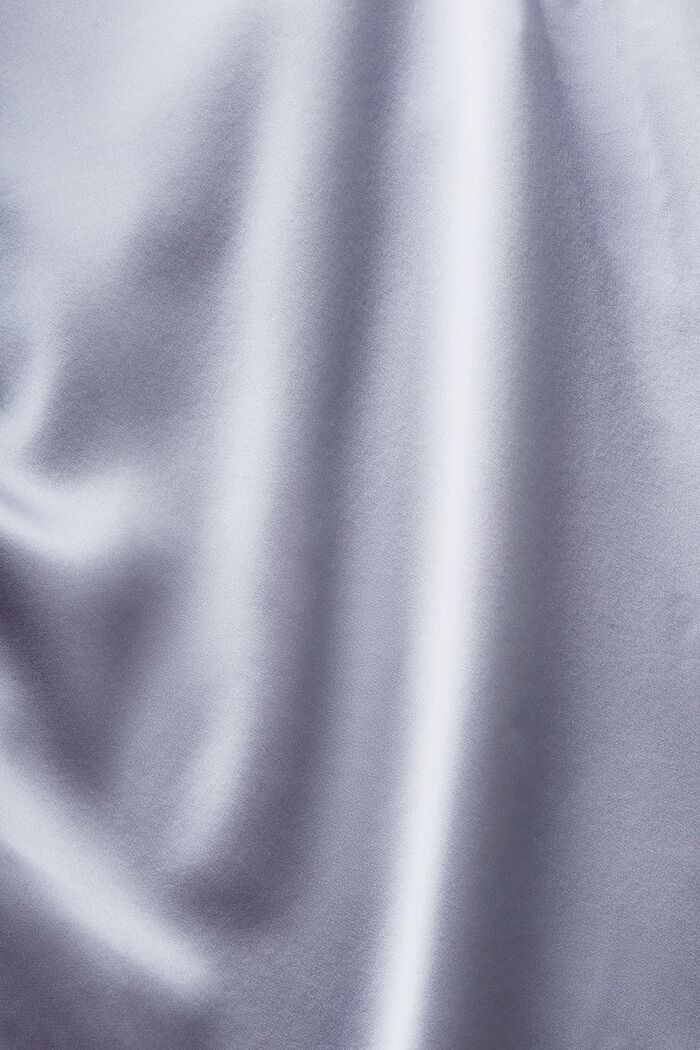 Blusa de satén de seda, LIGHT BLUE LAVENDER, detail image number 5
