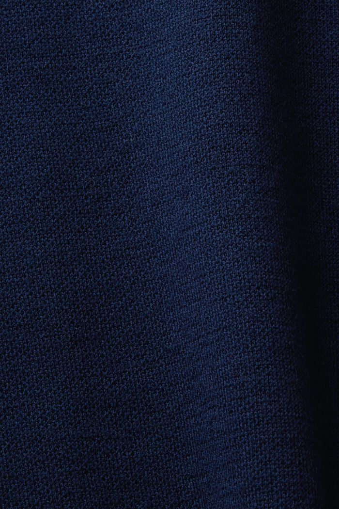 Jersey de cuello redondo con mezcla de lana, NAVY, detail image number 5