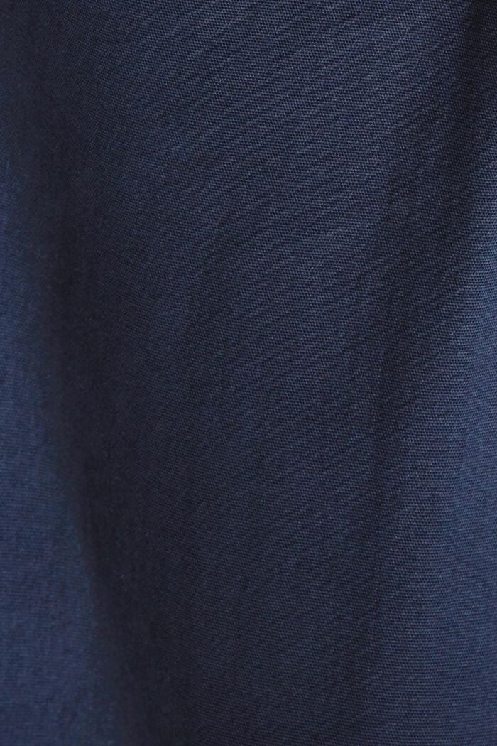 Pantalón corto sin cierre en popelina de algodón, NAVY, detail image number 6