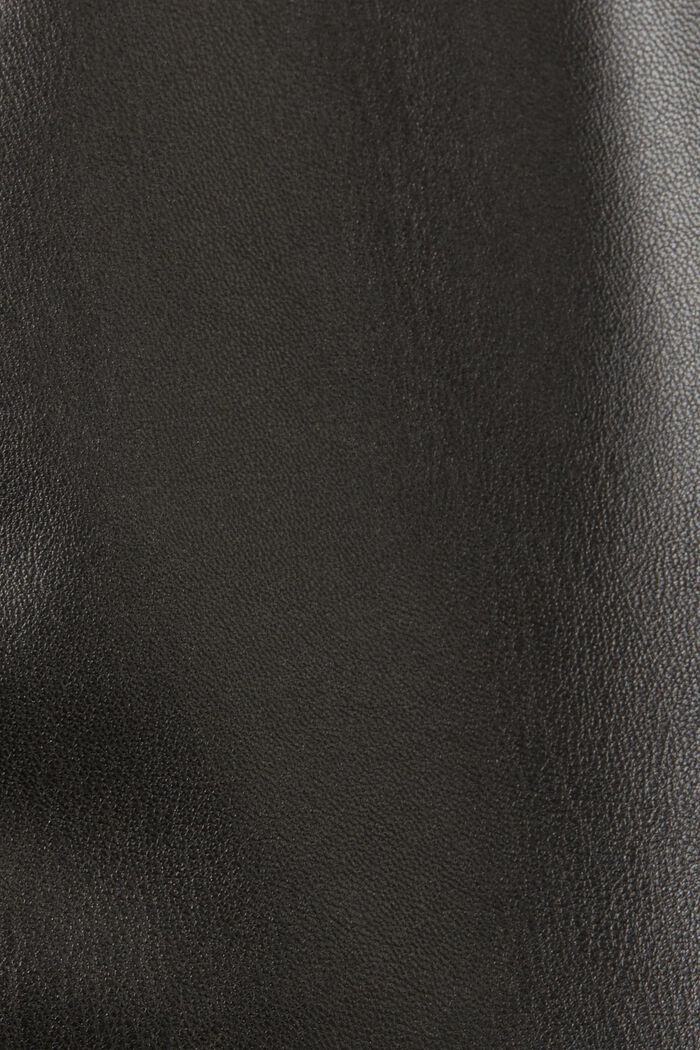 Minifalda de polipiel brillante, GUNMETAL, detail image number 6