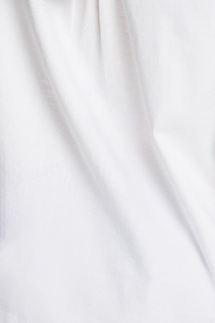 Blusa camisera en 100% algodón, WHITE, detail image number 1