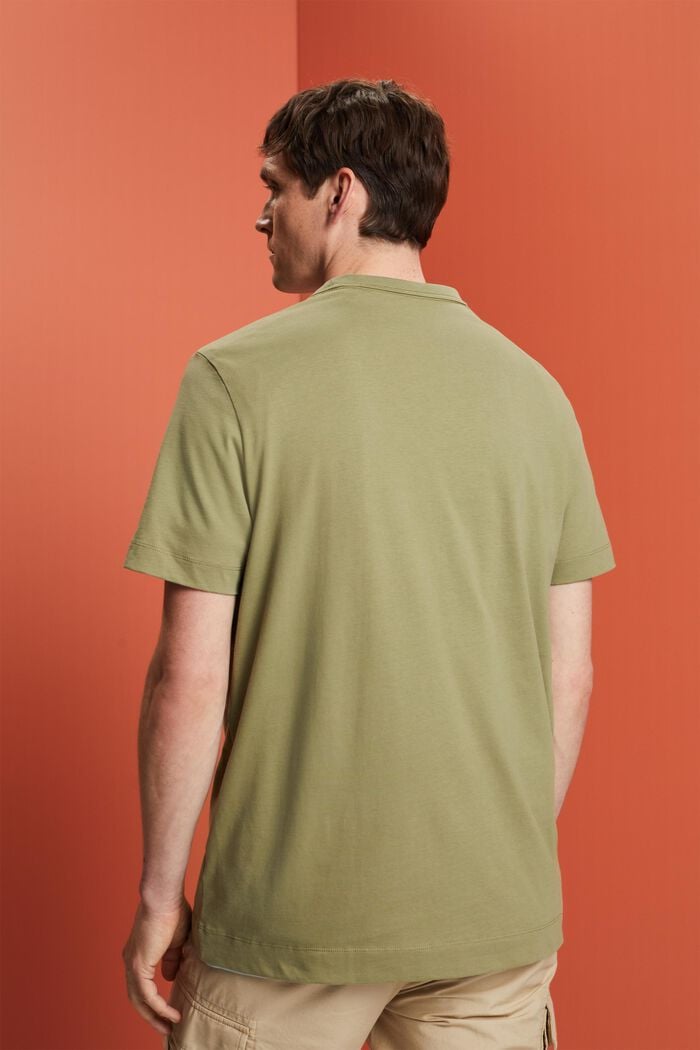 Camiseta de tejido jersey con estampado, 100% algodón, LIGHT KHAKI, detail image number 3