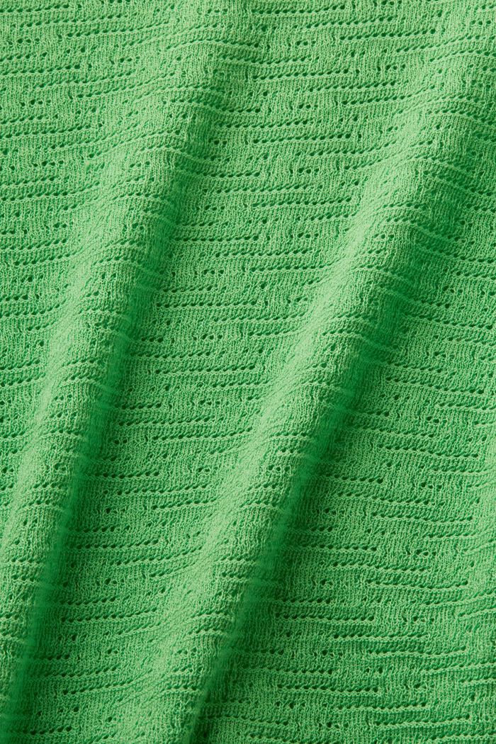 Jersey de diseño calado y manga corta, CITRUS GREEN, detail image number 4