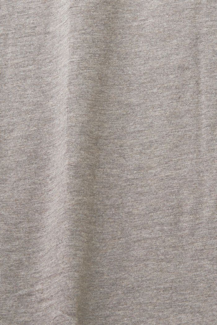 Camiseta de cuello redondo, 100% algodón, GUNMETAL, detail image number 5