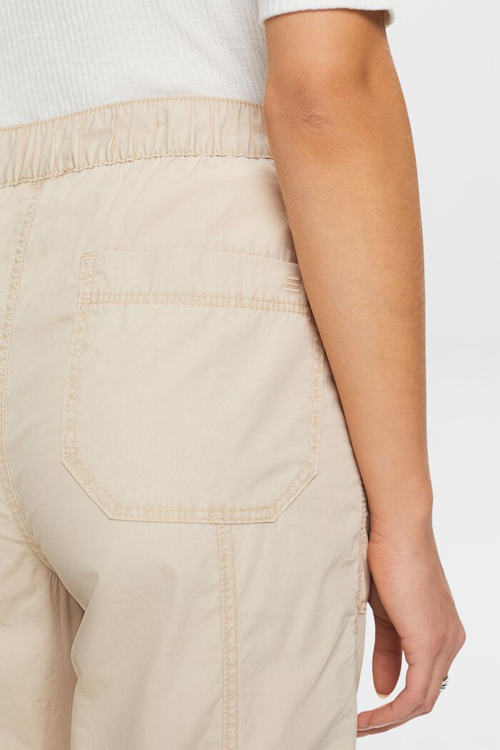 Pantalones estilo cargo, 100 % algodón, SAND, detail image number 4