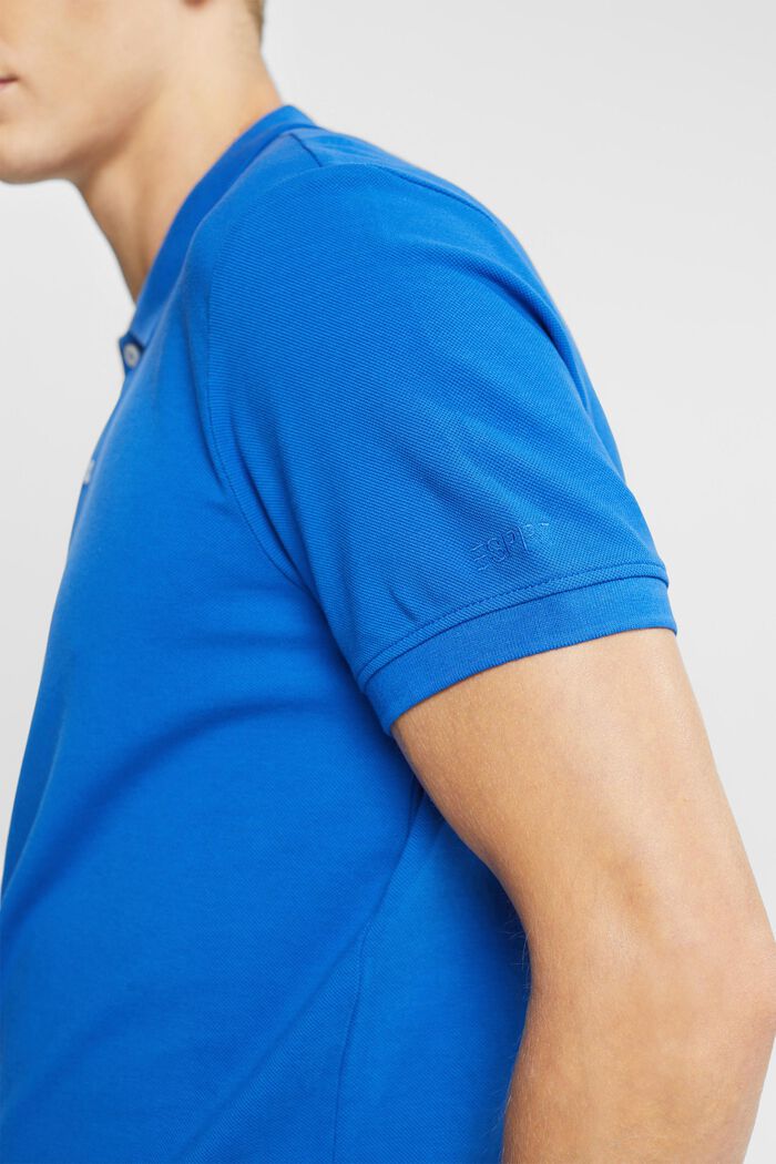 Polo slim fit, BLUE, detail image number 2