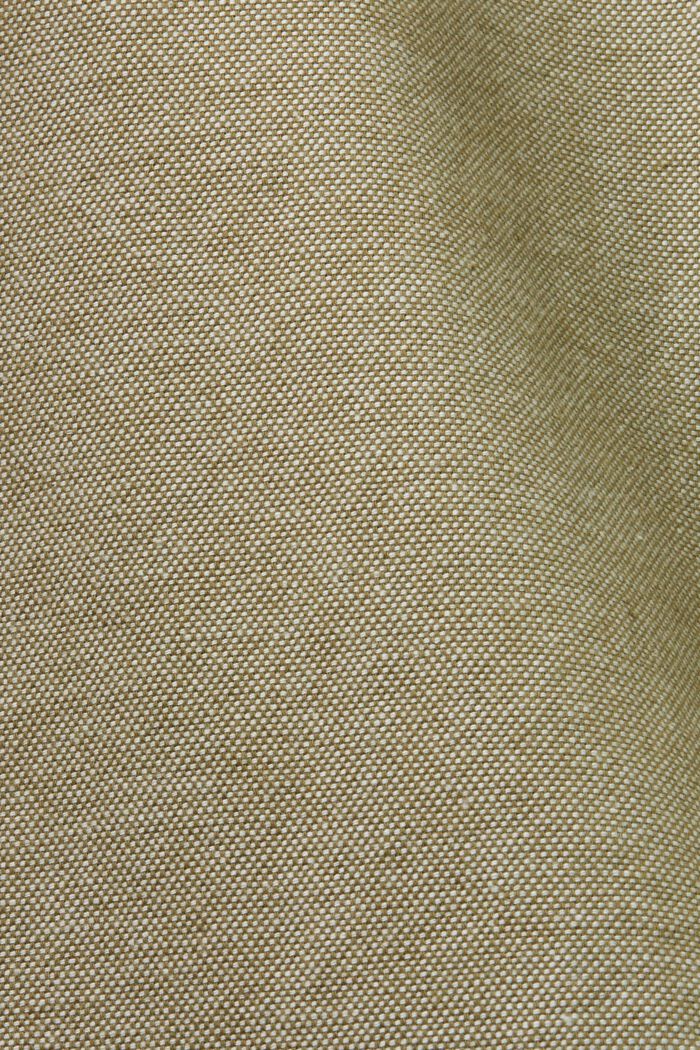 Pantalones chinos con textura, 100% algodón, OLIVE, detail image number 6