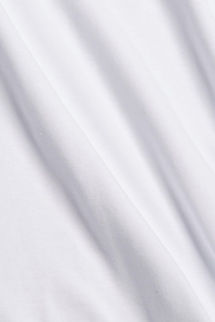 Top de tirantes con encaje, algodón ecológico, WHITE, detail image number 4