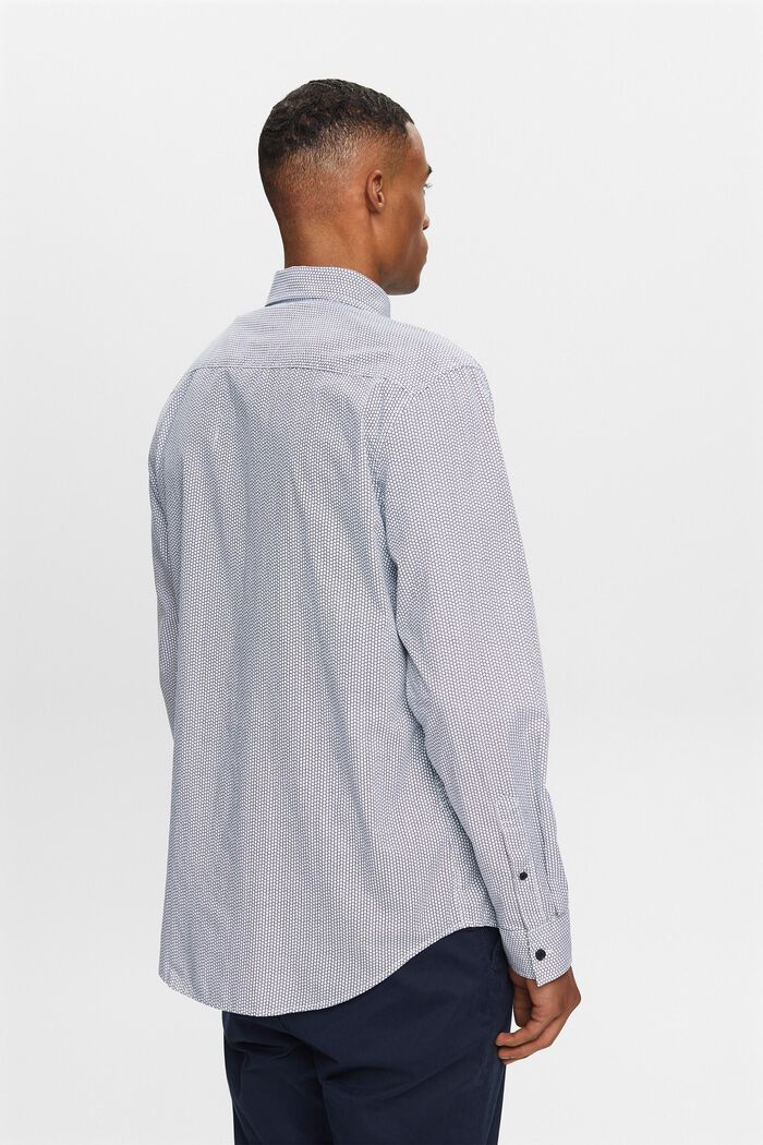 Camisa en popelina de algodón, NAVY, detail image number 3