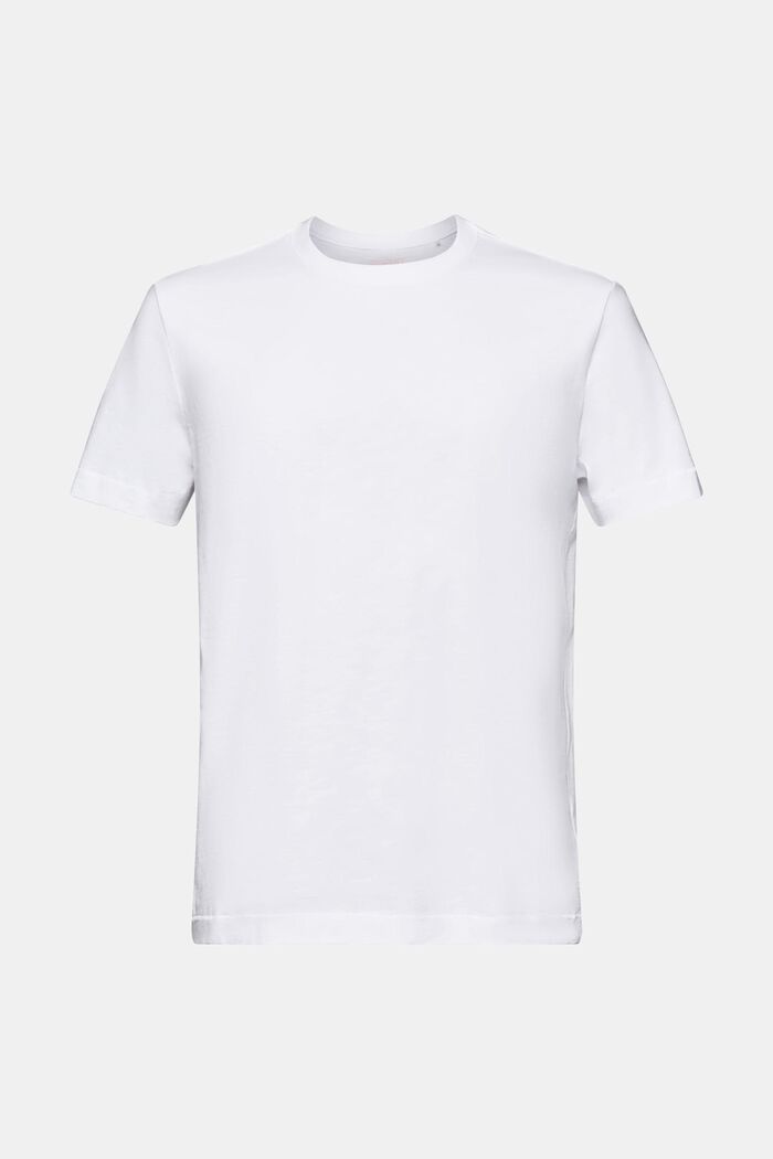 Camiseta con textura flameada, WHITE, detail image number 6