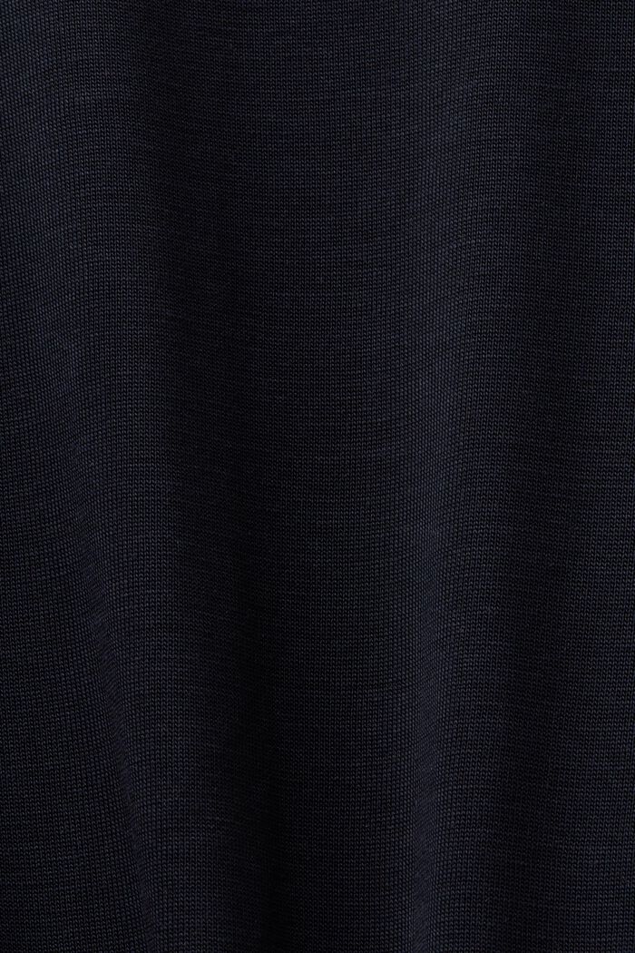 Camiseta de manga larga de tejido jersey con cuello alto, NAVY, detail image number 5