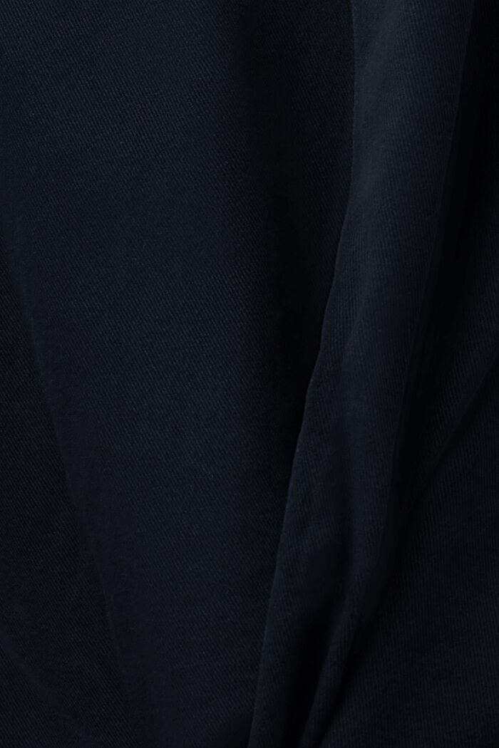 Blusa camisera de manga larga, BLACK, detail image number 5
