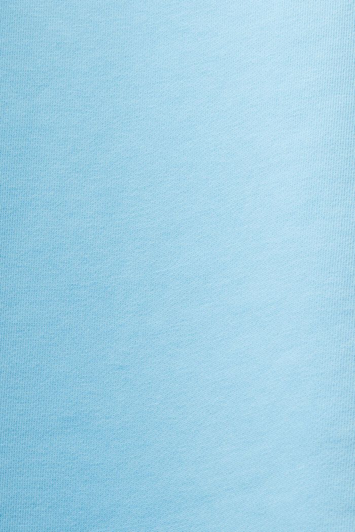 Sudadera unisex de felpa de algodón con logotipo, LIGHT TURQUOISE, detail image number 5