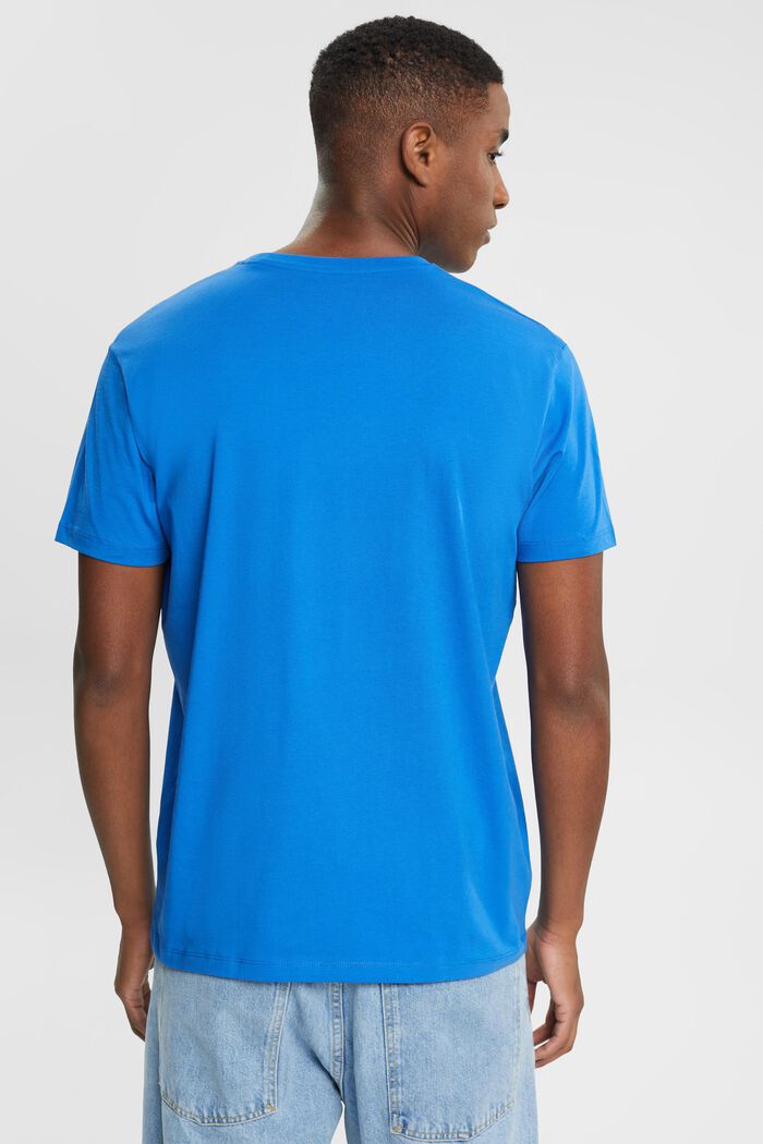 Camiseta con estampado en el pecho, BLUE, detail image number 3
