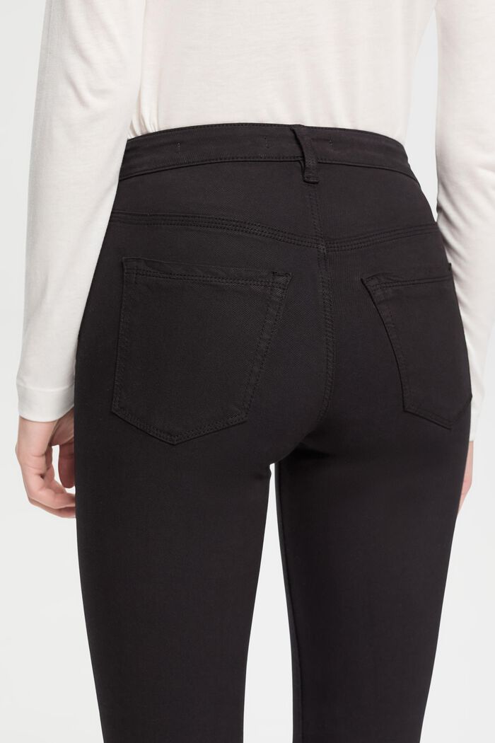 Pantalón elástico, TENCEL™, BLACK, detail image number 4