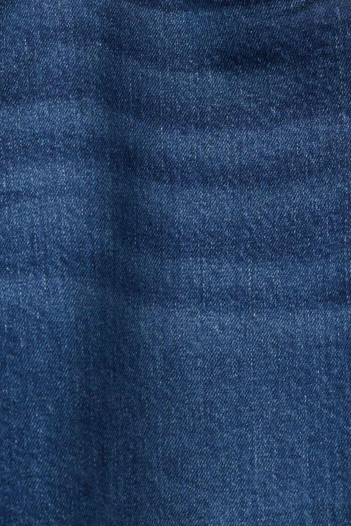 Shorts vaqueros en mezcla de algodón, BLUE DARK WASHED, detail image number 4