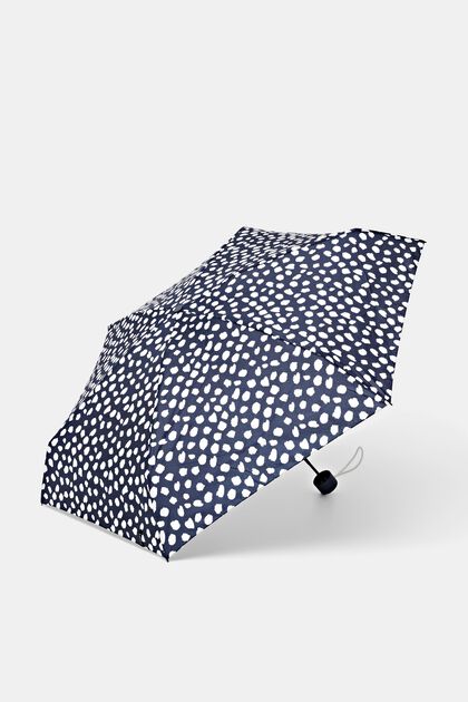 Paraguas plegable con diseño de lunares, ONE COLOR, overview