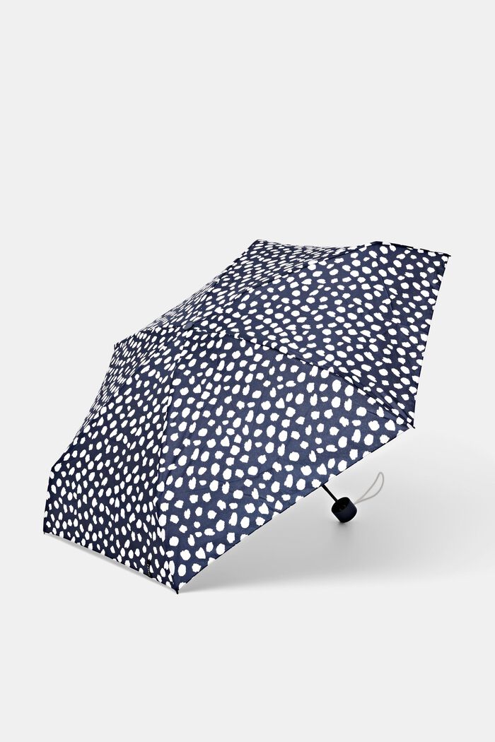 Paraguas plegable con diseño de lunares, ONE COLOR, overview