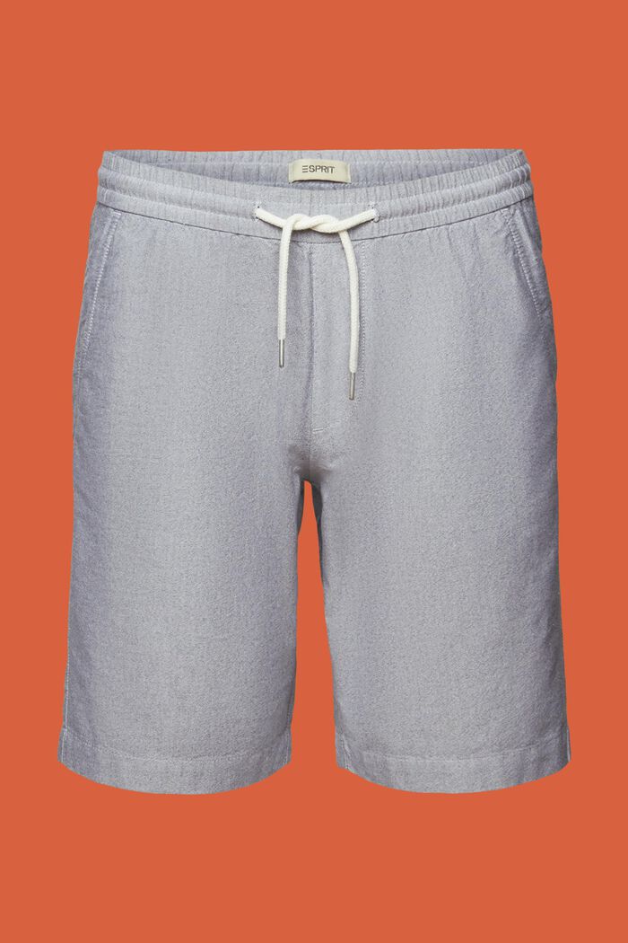 Pantalón corto de sarga, 100% algodón, NAVY, detail image number 7