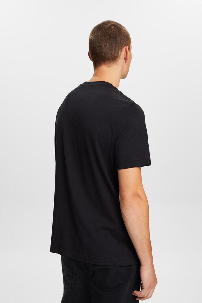 Camiseta estampada de algodón ecológico, BLACK, detail image number 4