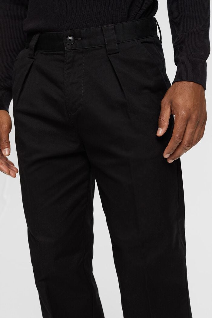Pantalón chino holgado, BLACK, detail image number 3