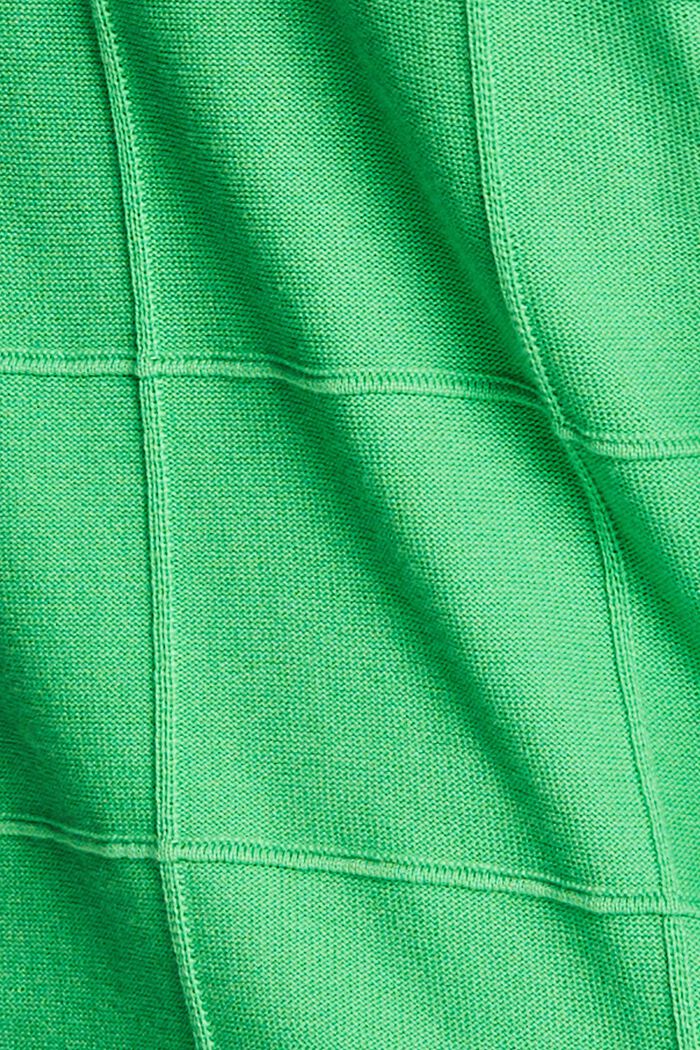 Jersey con textura de rejilla a tono, CITRUS GREEN, detail image number 4