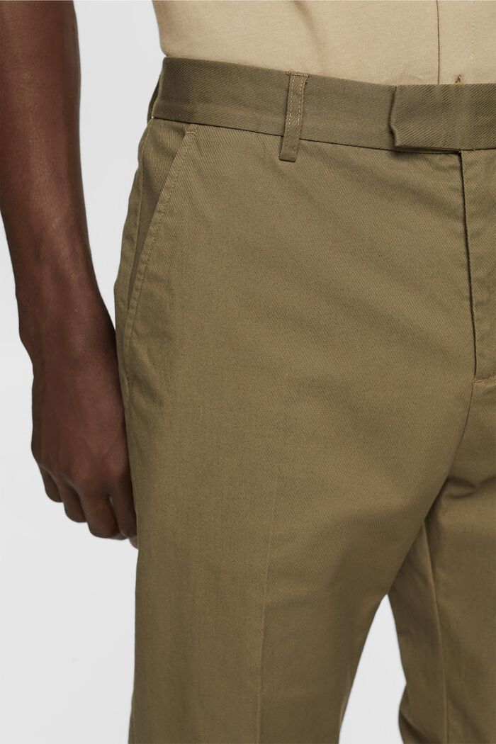 Pantalones chinos con corte holgado, KHAKI GREEN, detail image number 2