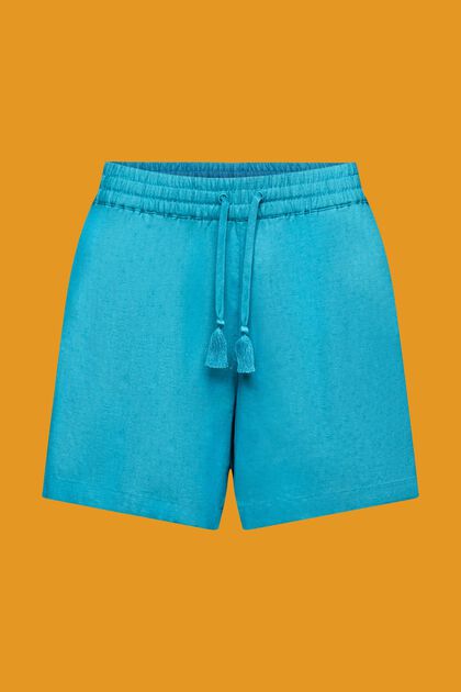 Pantalones cortos de playa con lino