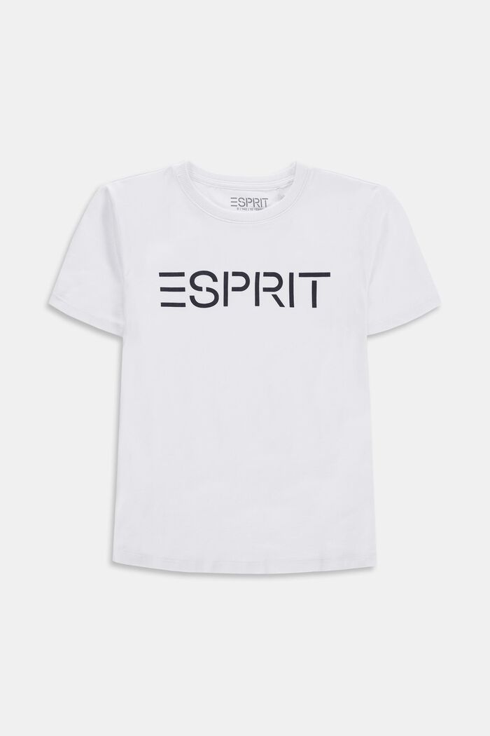 Camiseta con el logotipo en 100% algodón, WHITE, detail image number 0