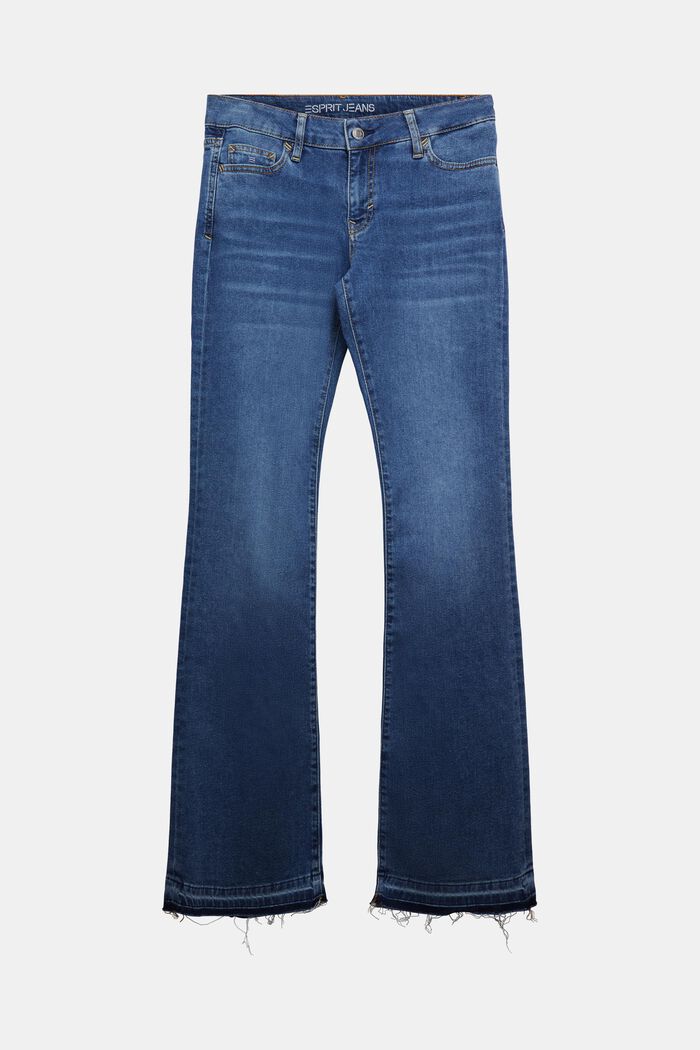 Jeans mid-rise bootcut fit, BLUE MEDIUM WASHED, detail image number 7