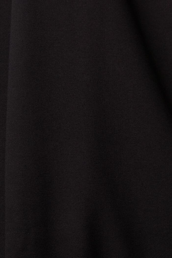 Pantalón de campana de punto, BLACK, detail image number 6