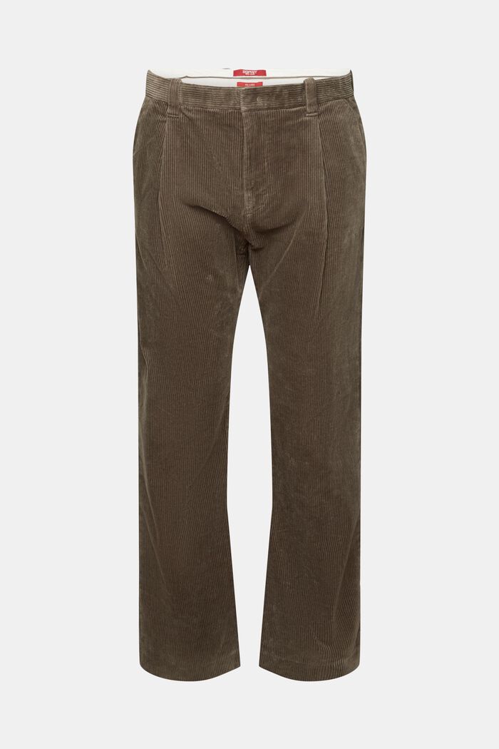 Pantalón de pana de pernera ancha, BROWN GREY, detail image number 7