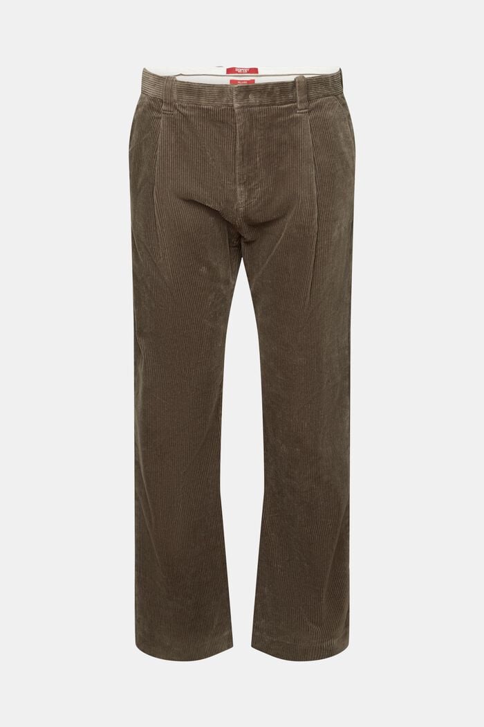 Pantalón de pana de pernera ancha, BROWN GREY, detail image number 7