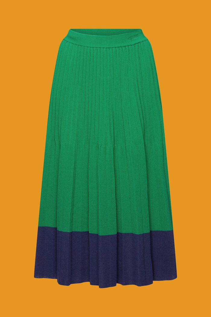 Falda midi plisada, EMERALD GREEN, detail image number 6