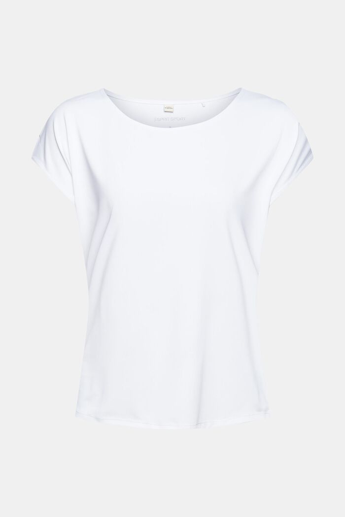 Reciclada: camiseta con tecnología E-Dry, WHITE, overview