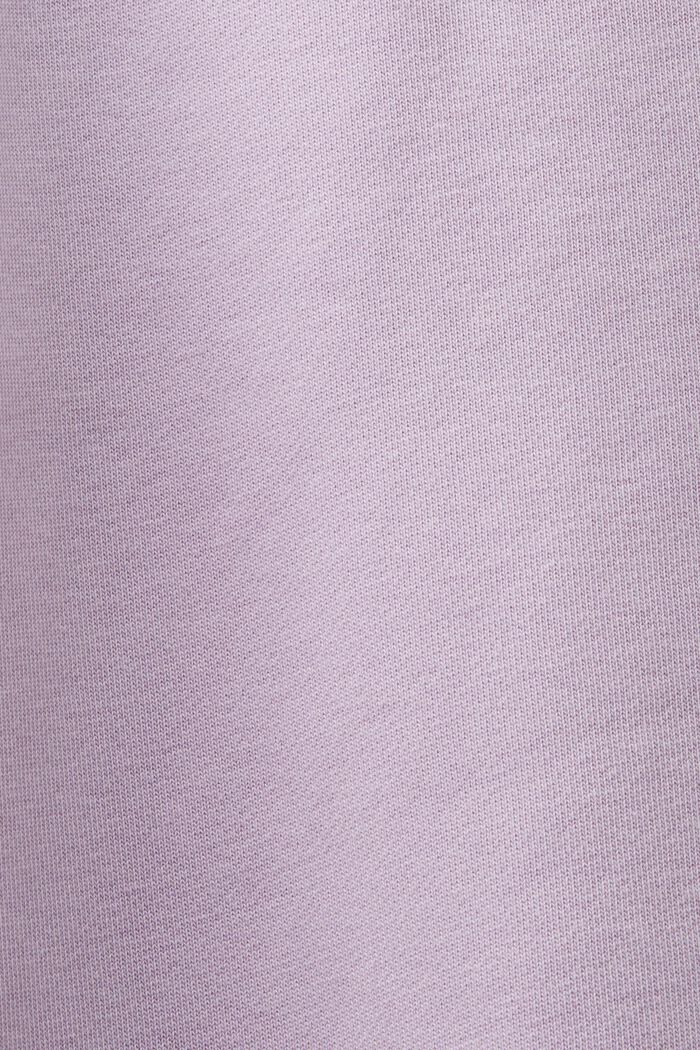 Pantalones de felpa de algodón con logotipo, LILAC, detail image number 4