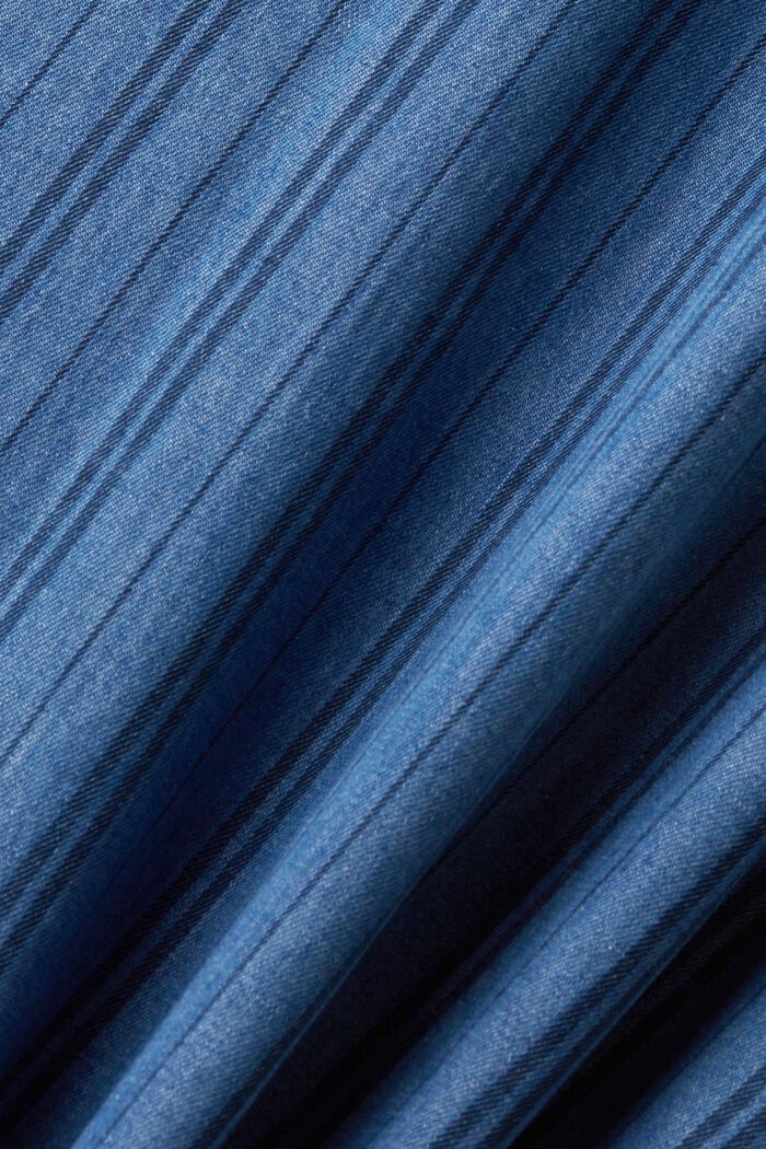 Camisa vaquera ajustada a rayas, NAVY/BLUE, detail image number 4
