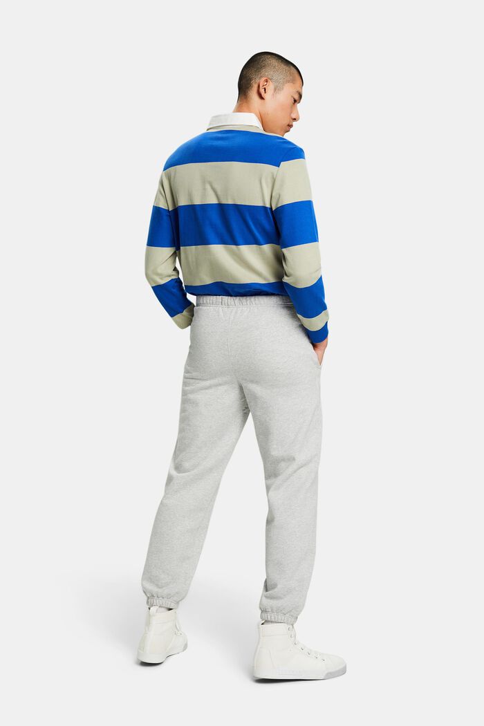 Pantalones de felpa de algodón con logotipo, LIGHT GREY, detail image number 3