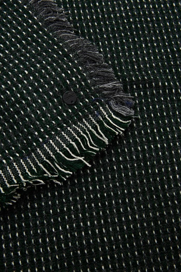 Bufanda de punto con textura, EMERALD GREEN, detail image number 1