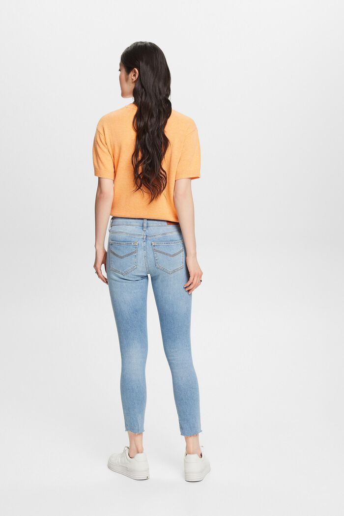 Jeans mid-rise skinny, BLUE LIGHT WASHED, detail image number 2