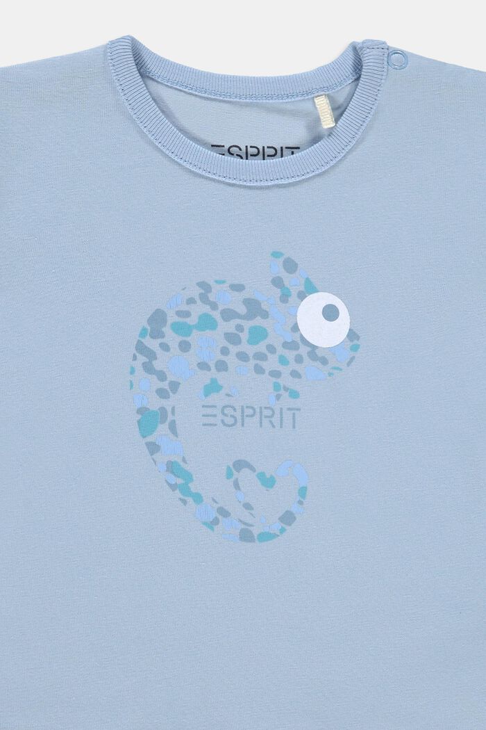 Camiseta con estampado de camaleón, algodón ecológico, BLUE LAVENDER, detail image number 2