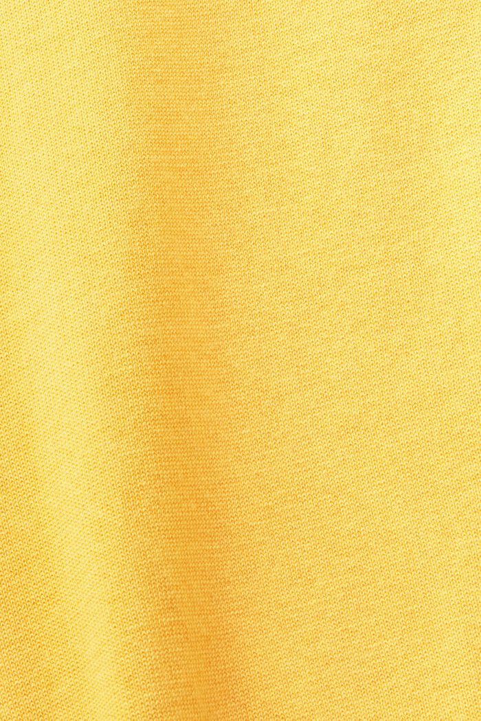 Jersey de cuello redondo sin mangas, SUNFLOWER YELLOW, detail image number 5