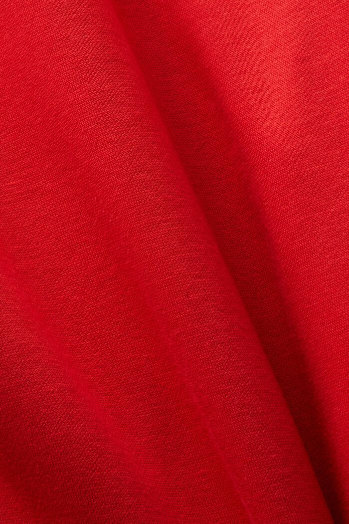 Pantalón deportivo de felpa con logotipo aplicado, DARK RED, detail image number 6