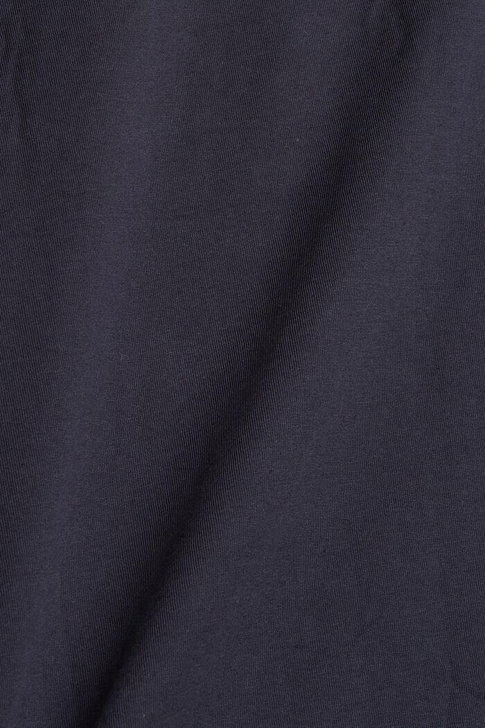 Camiseta de manga larga en jersey de algodón, NAVY, detail image number 4